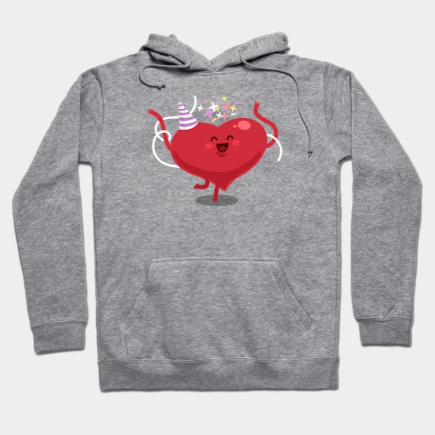 Valentines heart Hoodie by Voysla